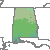Alabama 2012 USDA Hardiness Zone Map