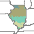 Illinois 2012 USDA Hardiness Zone Map