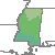 Mississippi 2012 USDA Hardiness Zone Map