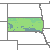 South Dakota 2012 USDA Hardiness Zone Map
