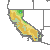 California 1990 USDA Hardiness Zone Map