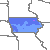 Iowa 1990 USDA Hardiness Zone Map
