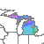 Michigan 1990 USDA Hardiness Zone Map