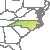 North Carolina 1990 USDA Hardiness Zone Map