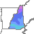 New Hampshire 1990 USDA Hardiness Zone Map