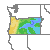 Oregon 1990 USDA Hardiness Zone Map