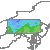 Pennsylvania 1990 USDA Hardiness Zone Map