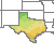 Texas 1990 USDA Hardiness Zone Map