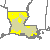 Louisiana Heat Zones Map