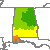 Alabama Drought Index Map