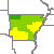 Arkansas Drought Index Map