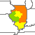 Illinois Drought Index Map