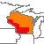 Wisconsin Drought Index Map