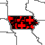 Map of Iowa Record High/Low Temperatures
