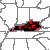 Map of Kentucky Record High/Low Temperatures
