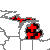 Map of Michigan Record High/Low Temperatures
