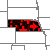 Map of Nebraska Record High/Low Temperatures