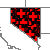 Map of Nevada Record High/Low Temperatures