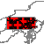 Map of Pennsylvania Record High/Low Temperatures