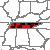 Map of Tennessee Record High/Low Temperatures