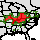 Interactive Carya laciniosa Native Range Map