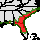 Interactive Gordonia lasianthus Native Range Map