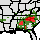 Interactive Halesia carolina Native Range Map
