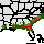 Interactive Ilex coriacea Native Range Map
